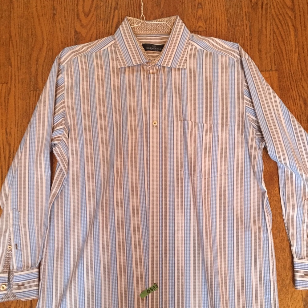 Men’s dress shirt size XL by Bugatchi Vomo.